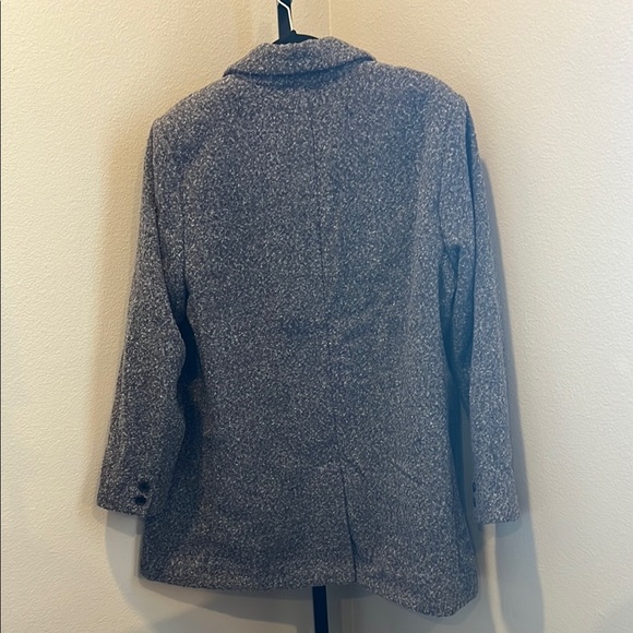Old Navy Gray Blazer Oversized Wool-Blend - Picture 4 of 4